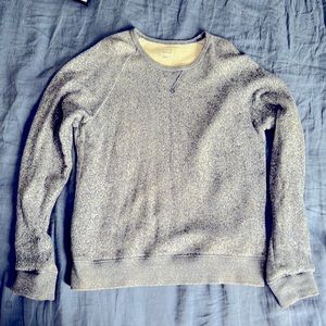 Frank & Oak marled blue sweatshirt